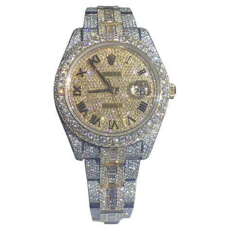 iced out swiss made rolex replica|rolex iced out bezel.